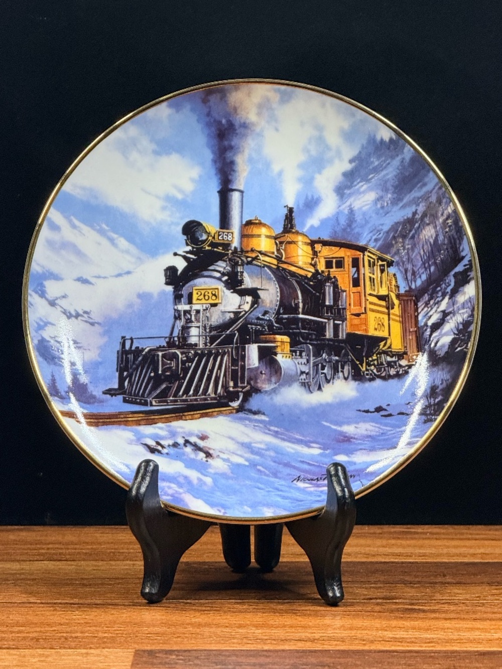 ROYAL DOULTON “Winter on Marshall Pass” by Nicolas Trudgian Collector Plate